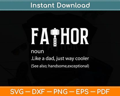 Like A Dad Just Way Cooler Fathers Day Svg Digital Cutting File