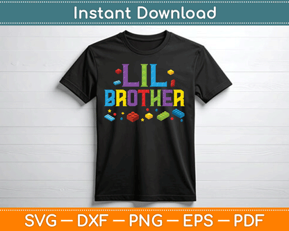 Lil Brother Master Builder Building SVG Digital Cutting File