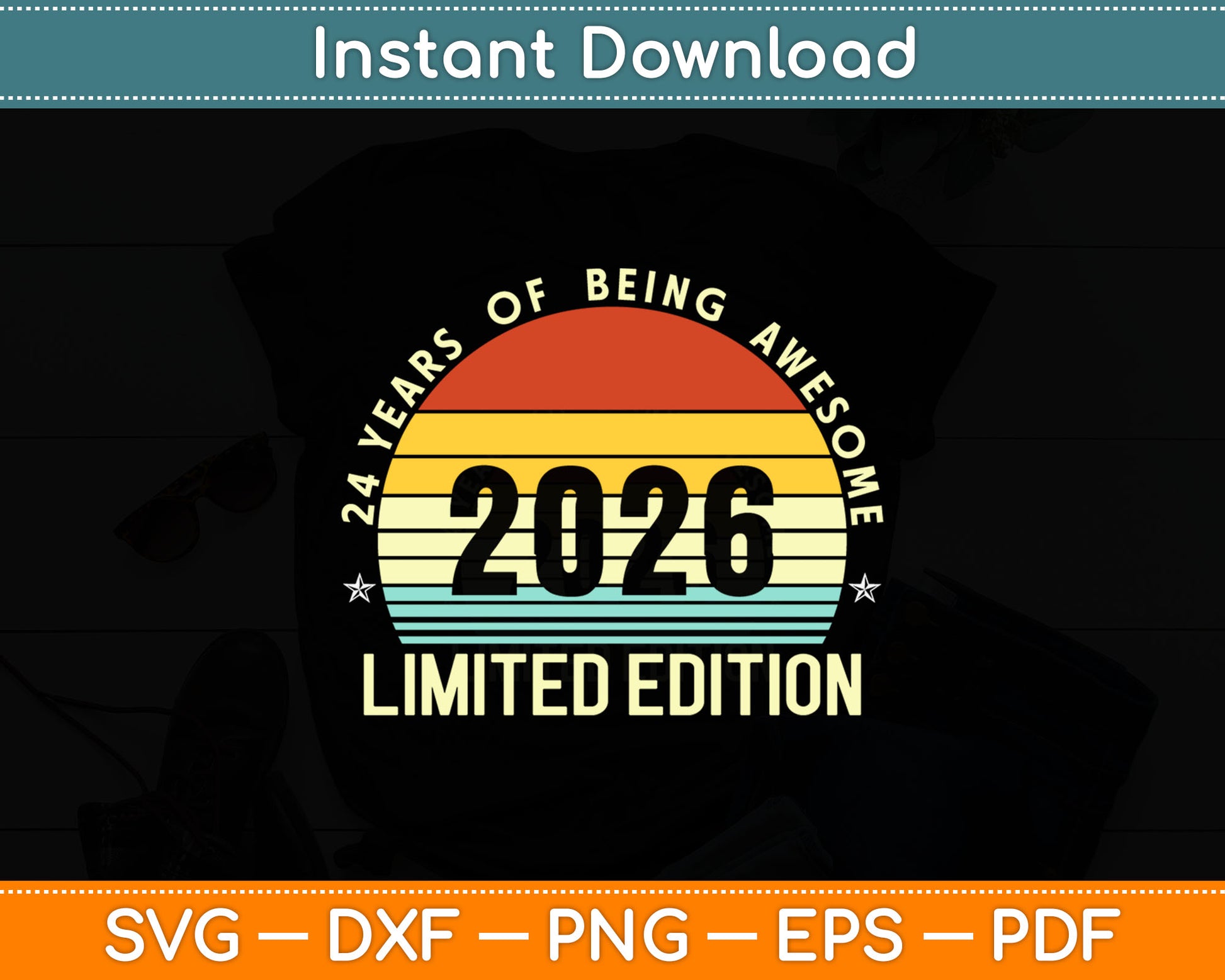 Limited Edition Awesome 2026 Years Svg Digital Cutting File