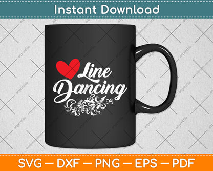 Line Dancing Line Dance Svg Digital Cutting File