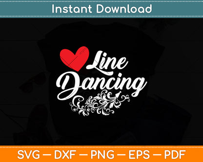 Line Dancing Line Dance Svg Digital Cutting File
