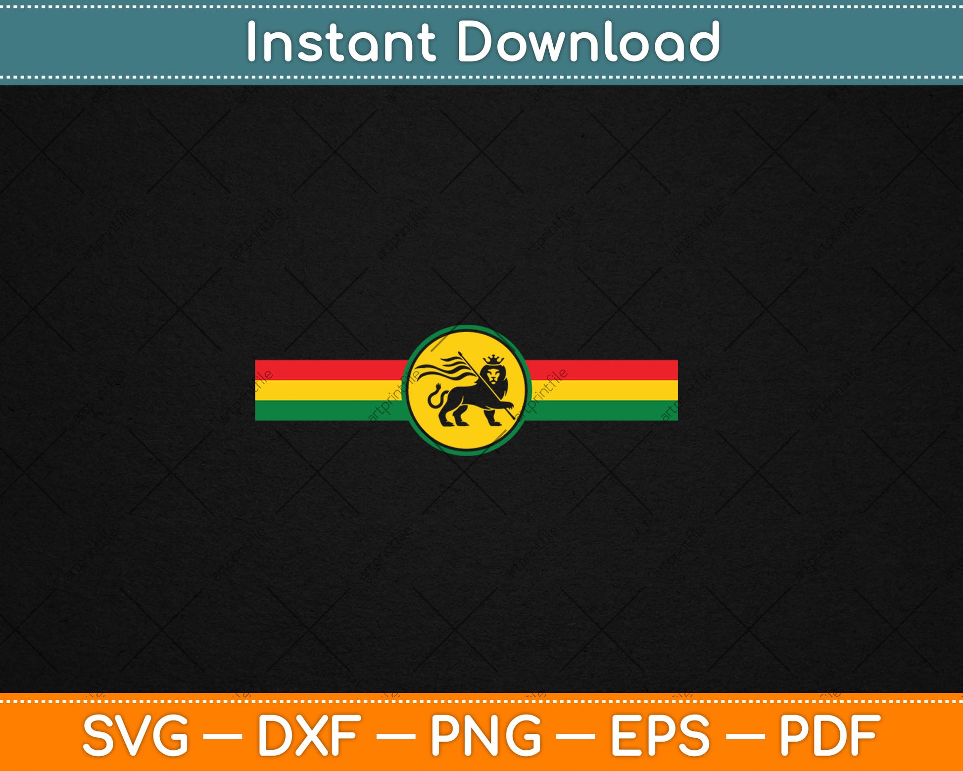 Lion of Judah Rasta Rastafari Reggae Svg Digital Cutting File