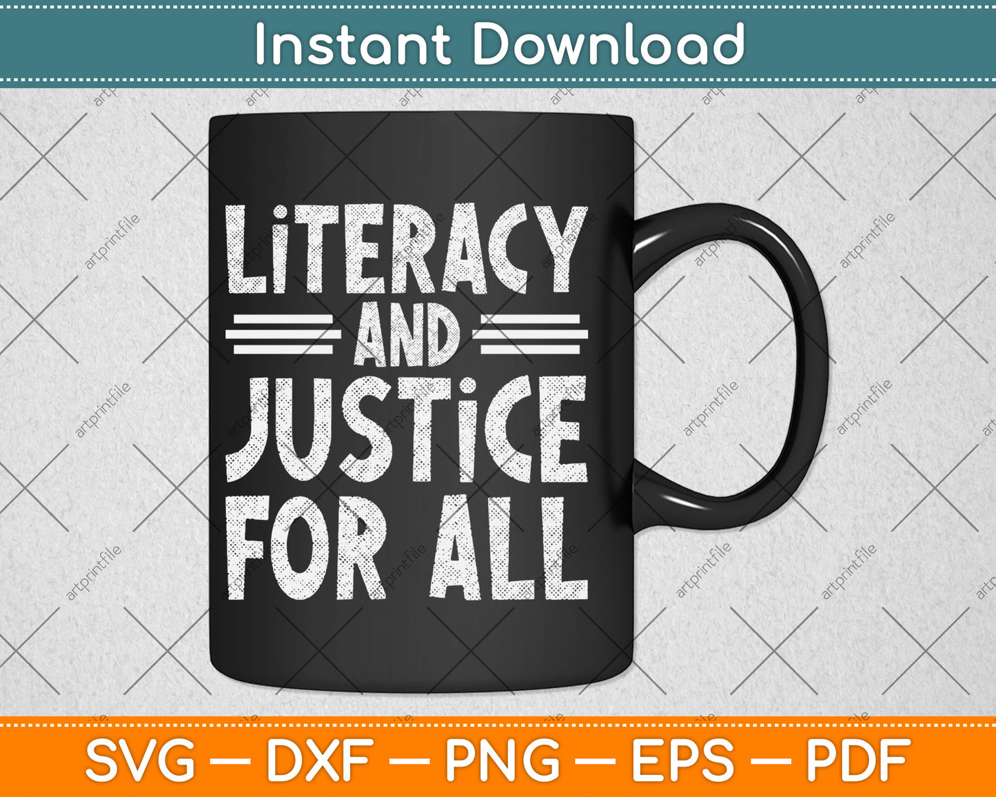 Literacy And Justice For All Protect Libraries Svg Digital Cutting File