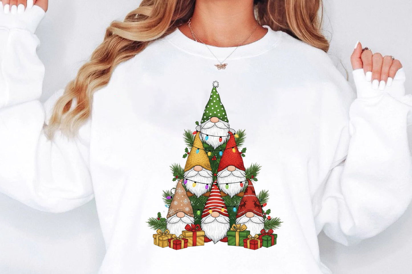 Little Christmas Tree Gnomes PNG Holiday Sublimation Design