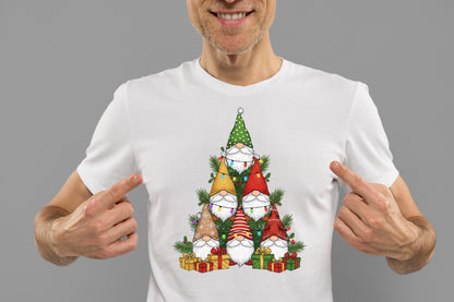 Little Christmas Tree Gnomes PNG Holiday Sublimation Design
