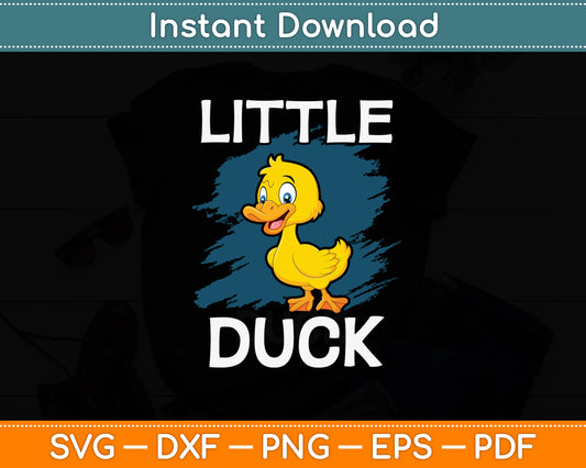 Little Duck I Duckling I Happy Duck Svg Png Dxf Digital Cutting File