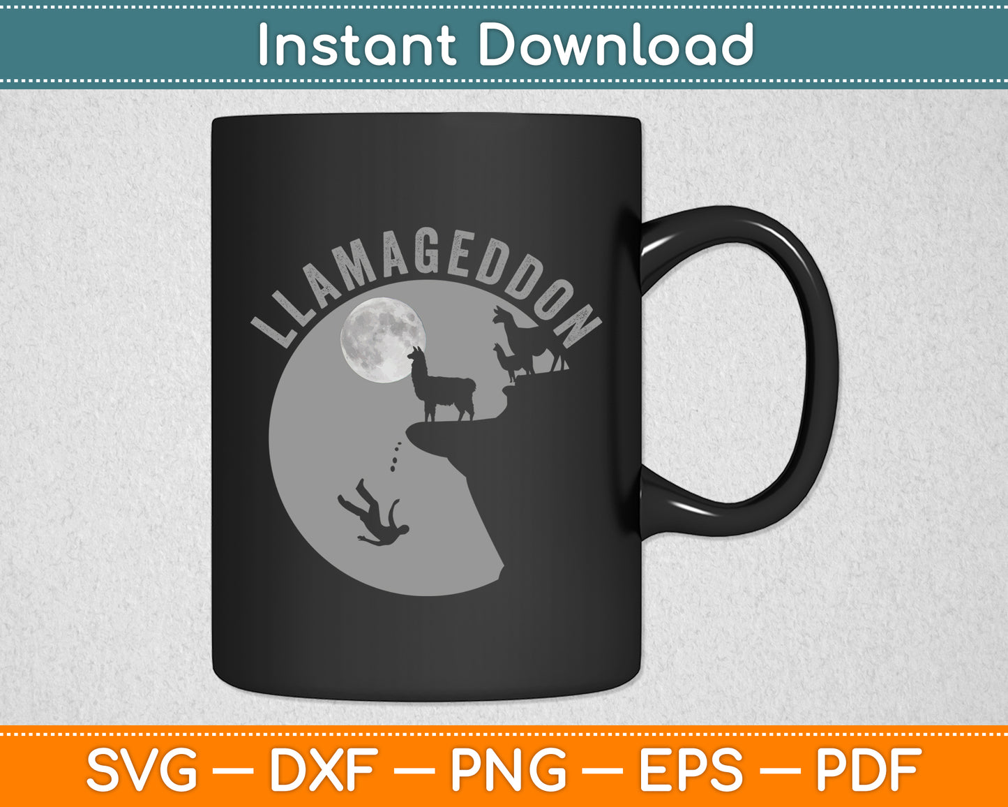 Llamageddon Llama Barnyard Lovers Funny Svg Digital Cutting File