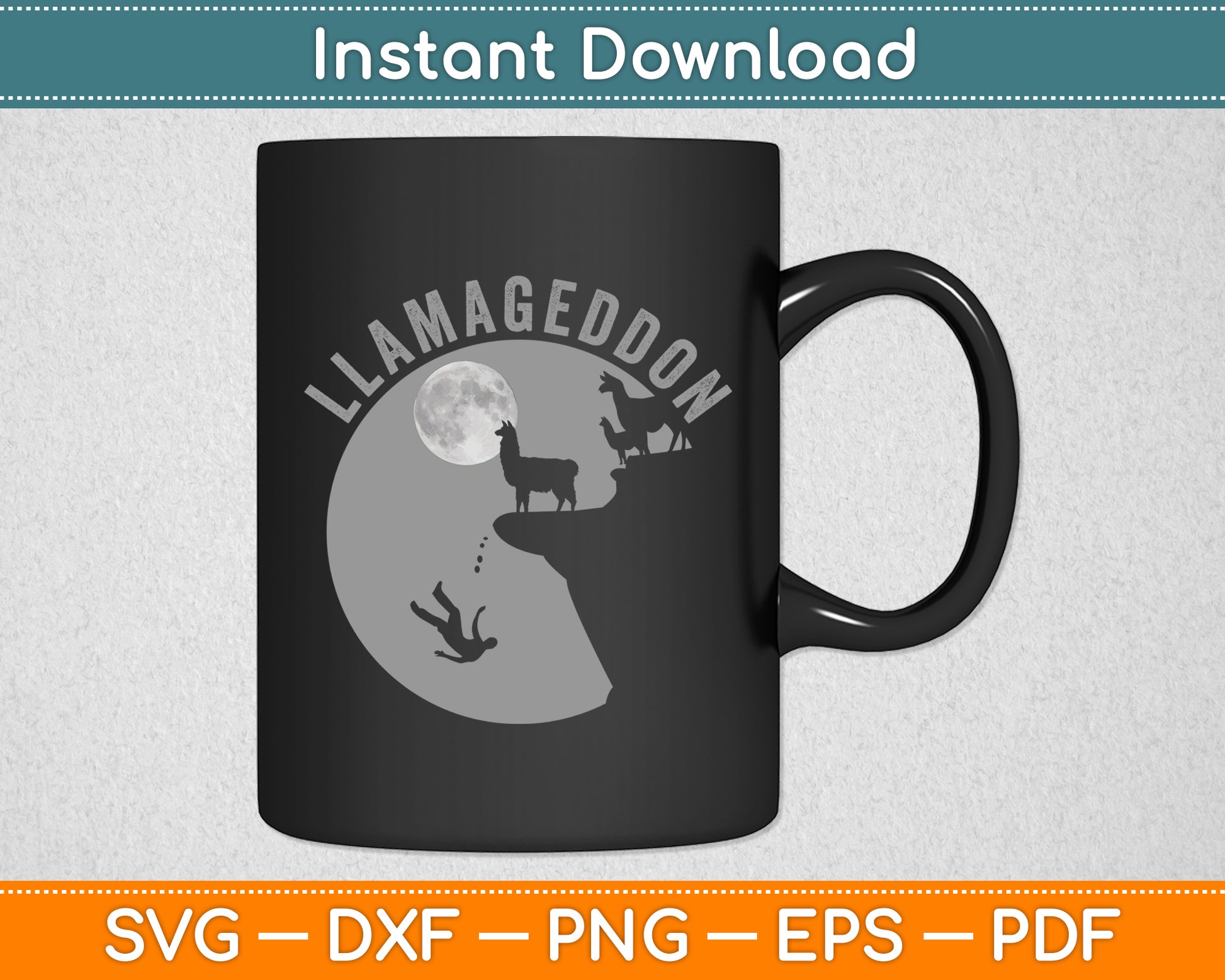 Llamageddon Llama Barnyard Lovers Funny Svg Digital Cutting File