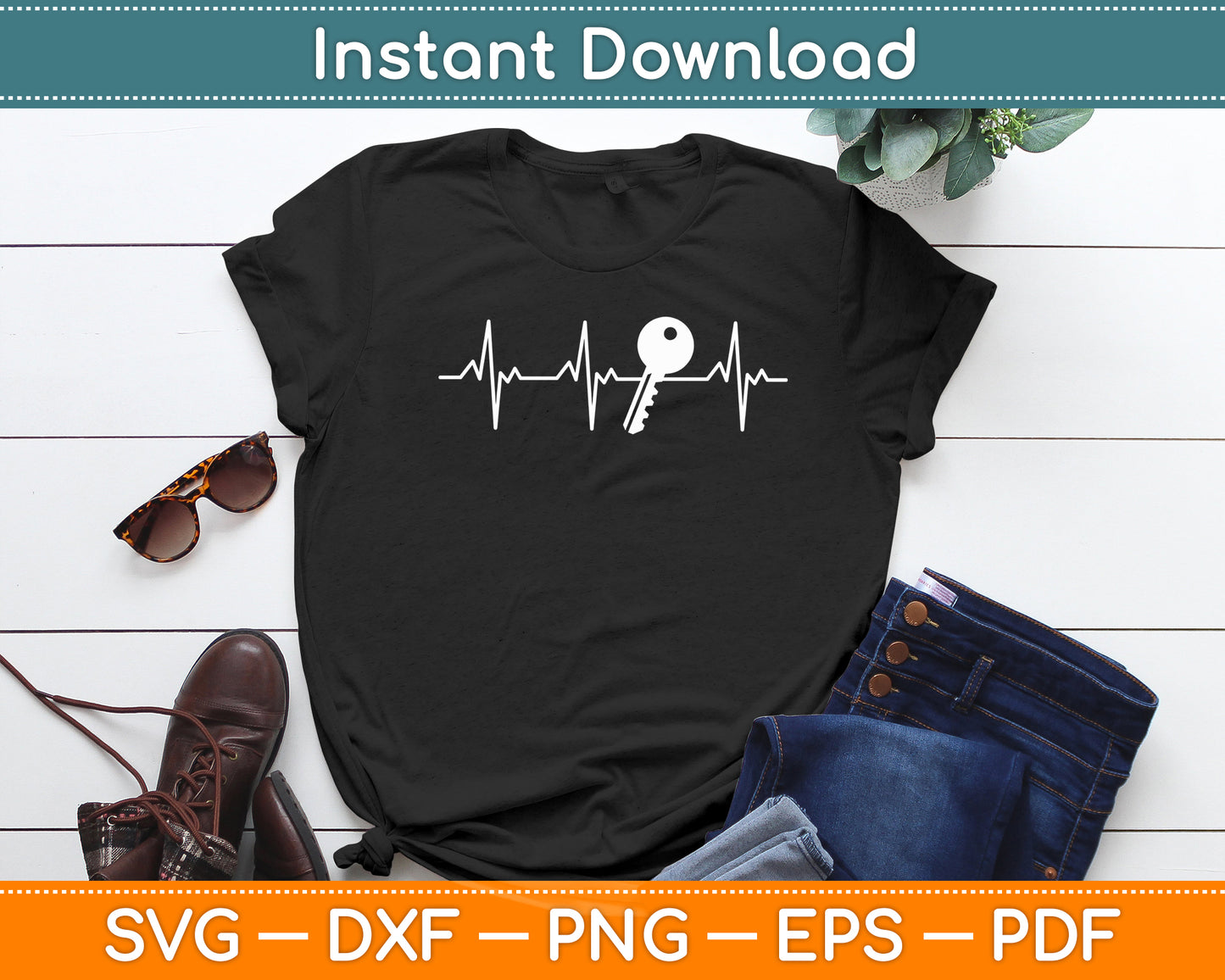Lock Heartbeat Locksmith Locksmithing Cool Love Funny Svg Digital Cutting File