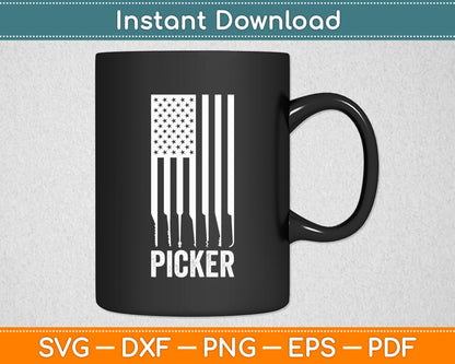 Lock Picker American Flag Locksmith and Lock Picking Svg Digital Cutting File