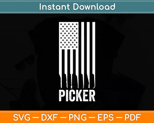 Lock Picker American Flag Locksmith and Lock Picking Svg Digital Cutting File