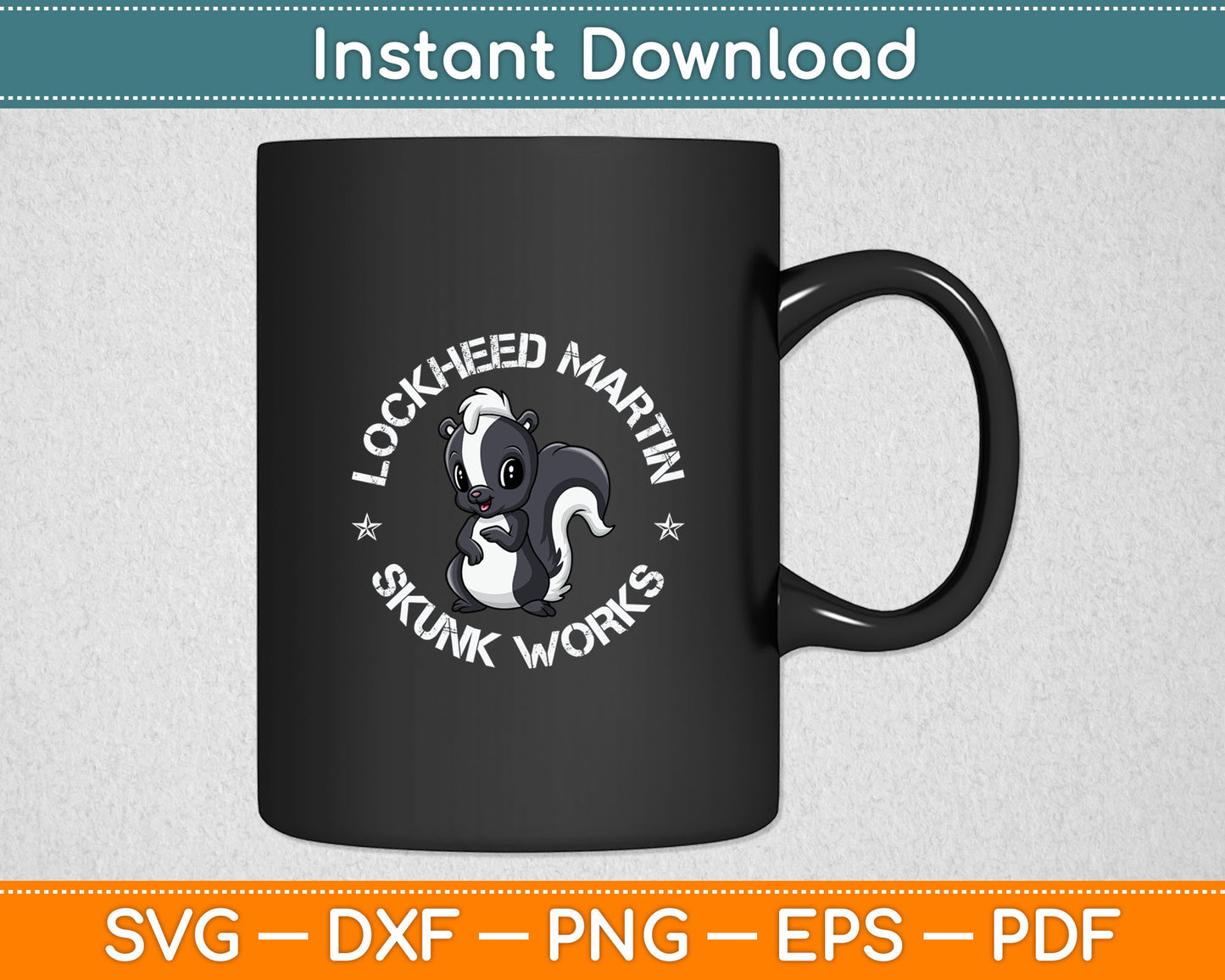 Lockheed Martin Skunk Works Funny Svg Digital Cutting File