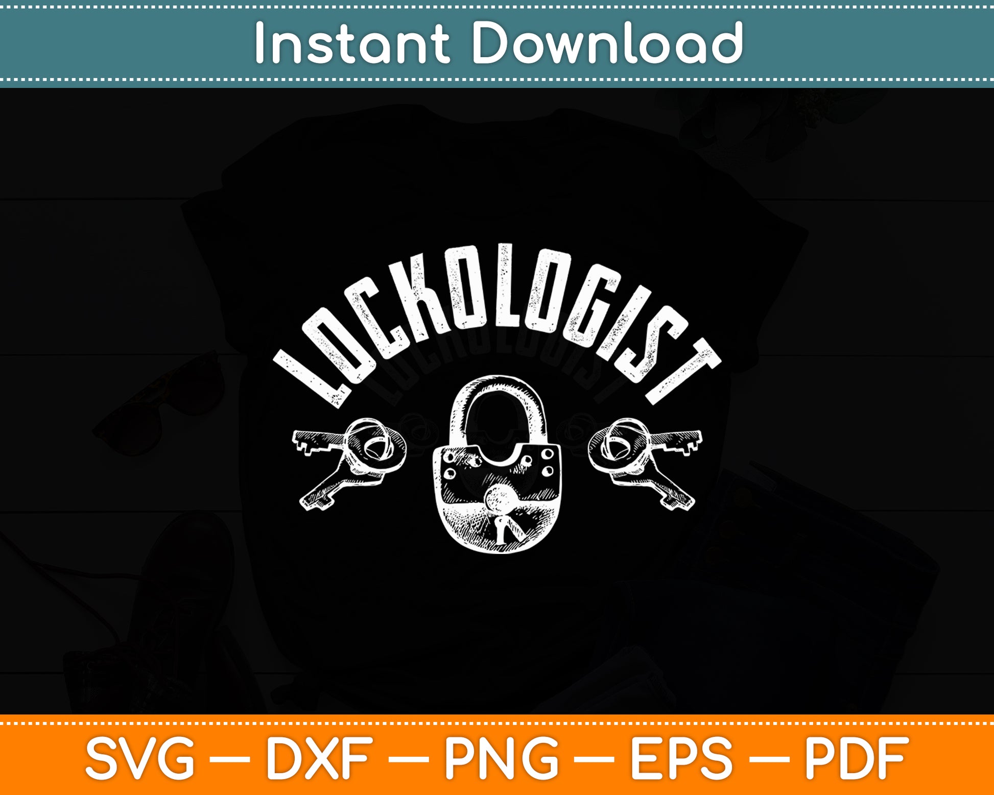 Lockologist Lock Picker Locksmithing Tools Lock Picking Svg Digital Cutting File