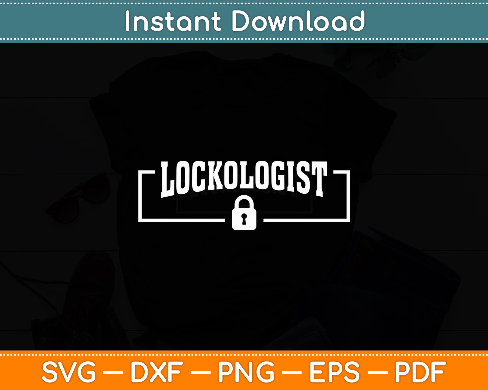 Lockologist Locksmith Lock Picker Technician Svg Digital Cutting File