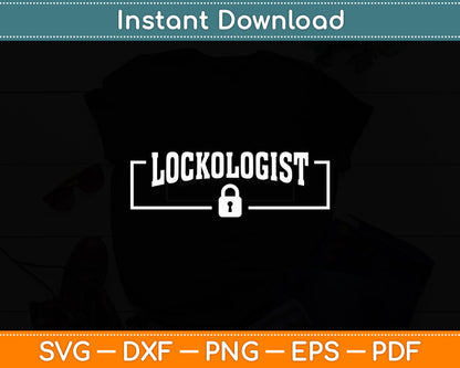Lockologist Locksmith Lock Picker Technician Svg Digital Cutting File