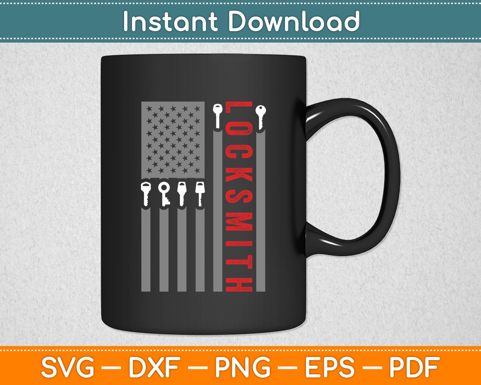 Locksmith American Flag Locksmith Lock Pick Key Picking Svg Digital Cutting File