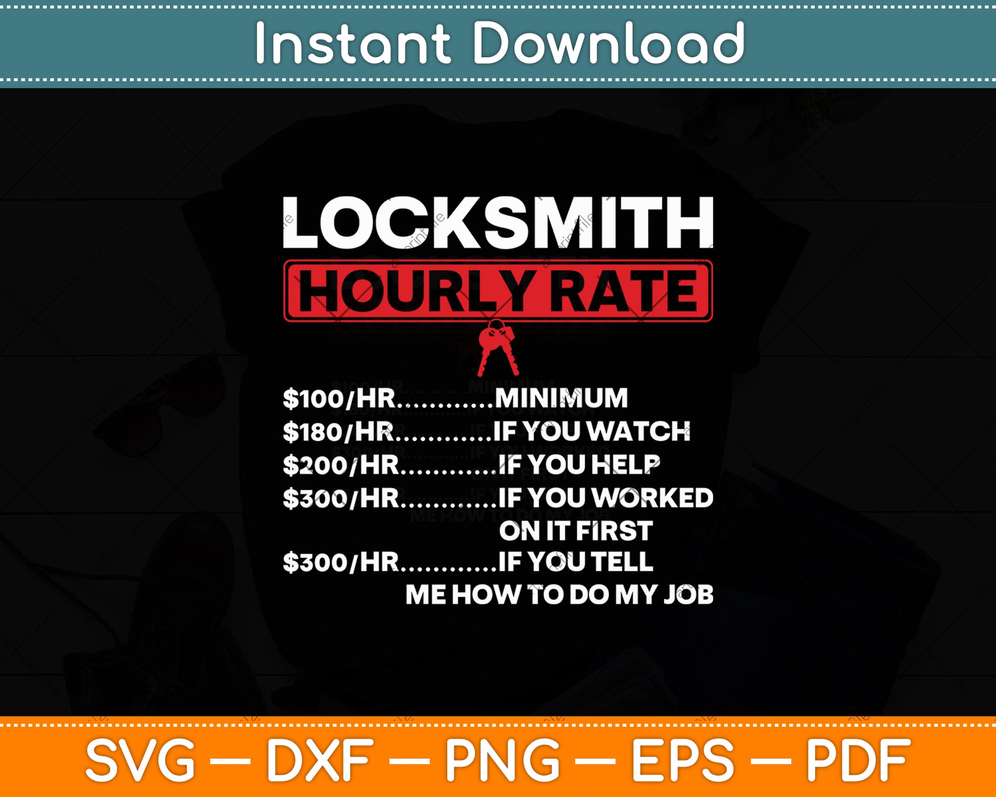 Locksmith Hourly Rates Lock For Locksmiths Svg Digital Cutting File