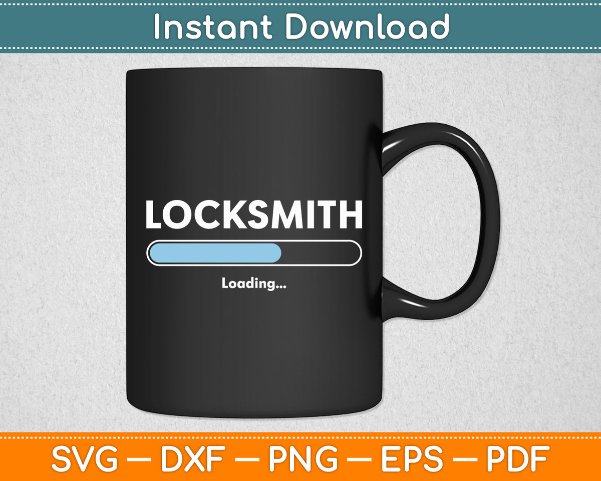 Locksmith Loading Studying Locksmithing Svg Digital Cutting File