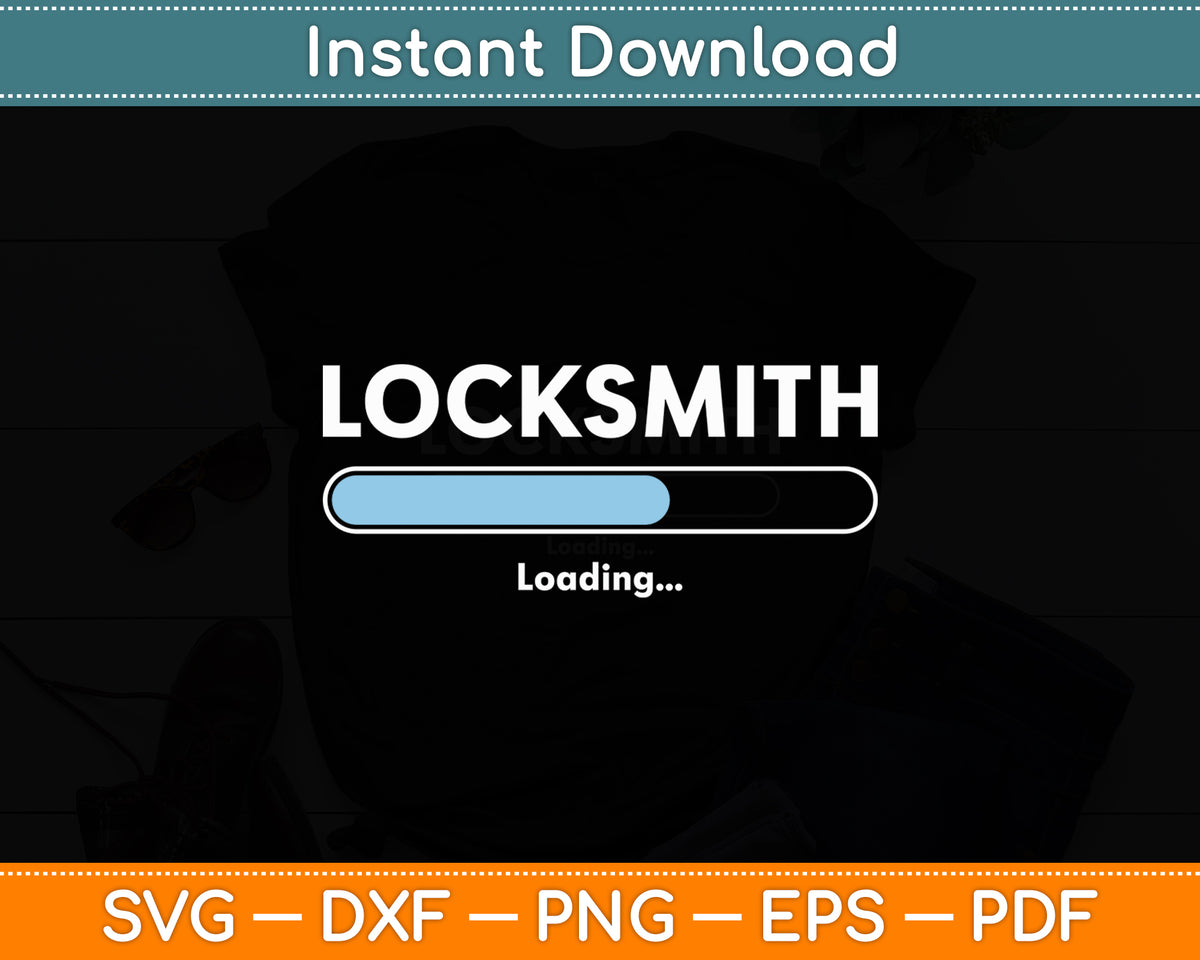 Locksmith Loading Studying Locksmithing Svg Digital Cutting File