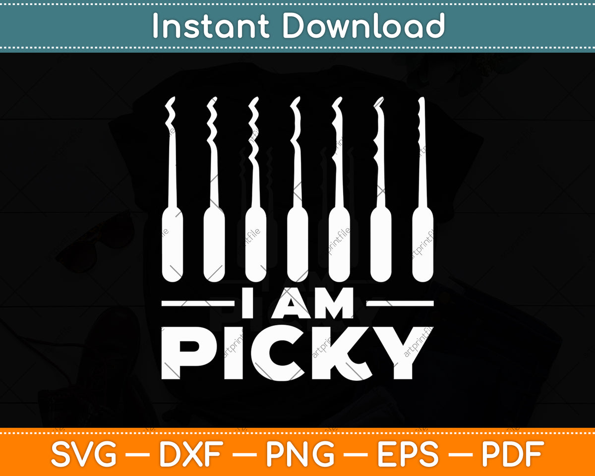 Locksmith Lock Picking Picky Funny Svg Digital Cutting File