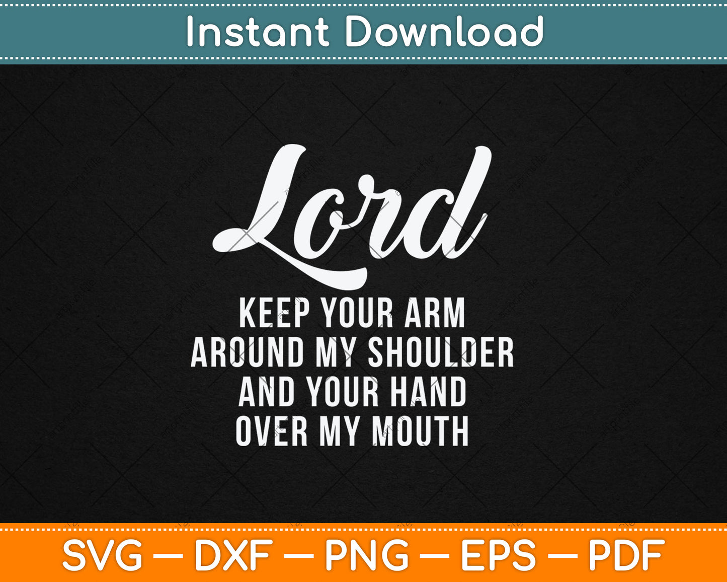 Lord Arm Shoulder Hand Mouth God Jesus Prayer Christian Svg Digital Cutting File