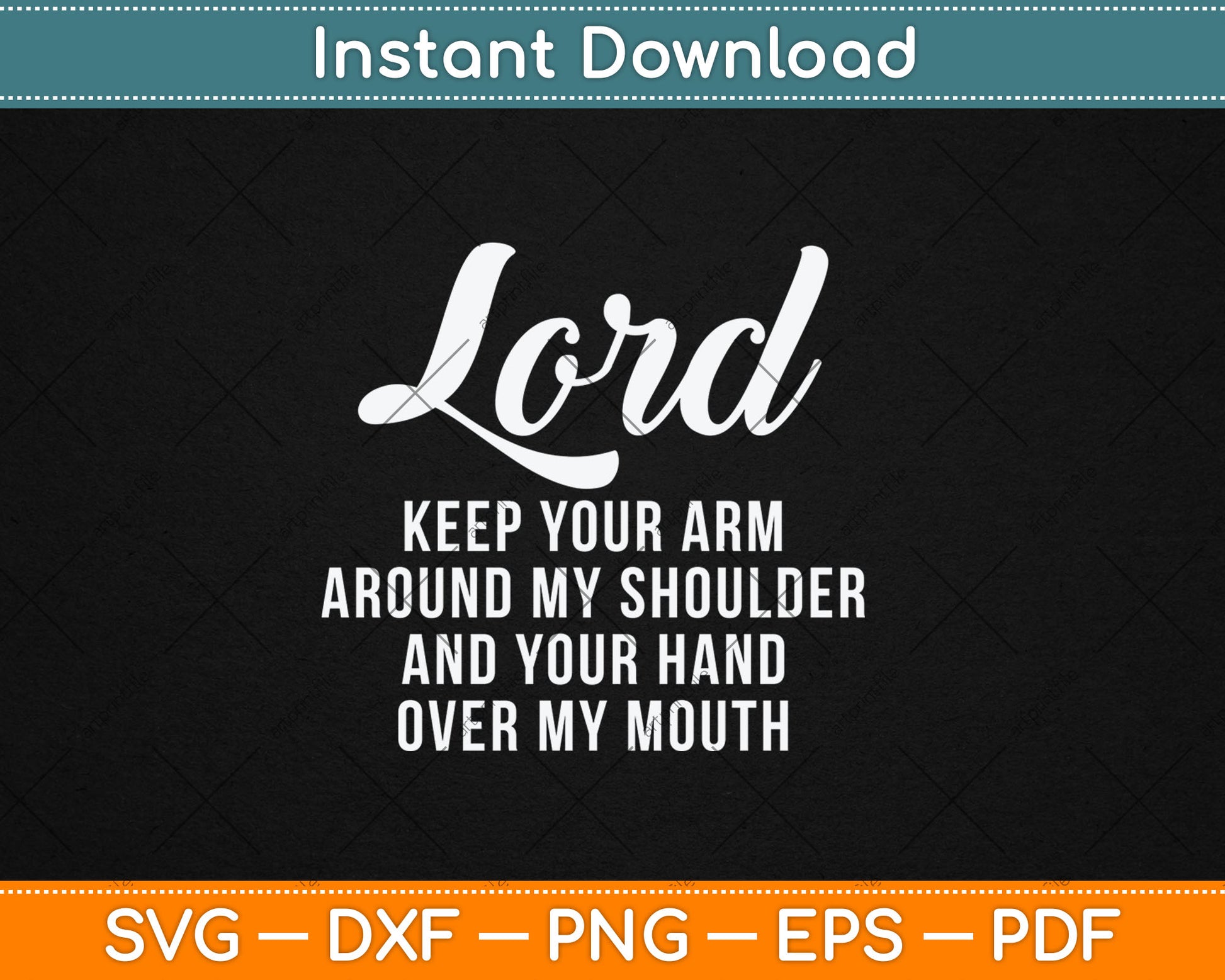 Lord Arm Shoulder Hand Mouth God Jesus Prayer Christian Svg Digital Cutting File