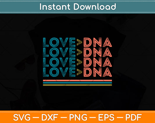 Love Greater DNA Vintage Distressed Svg Digital Cutting File