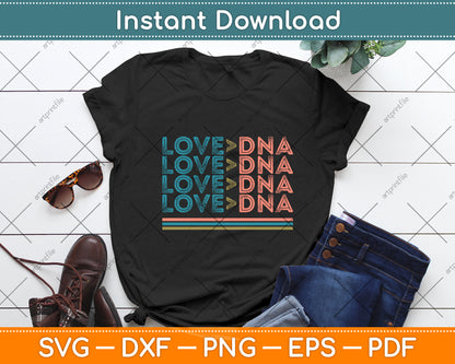 Love Greater DNA Vintage Distressed Svg Digital Cutting File