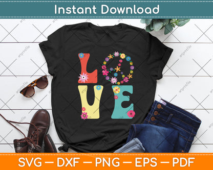 Love Peace Sign Svg Png Dxf Digital Cutting File