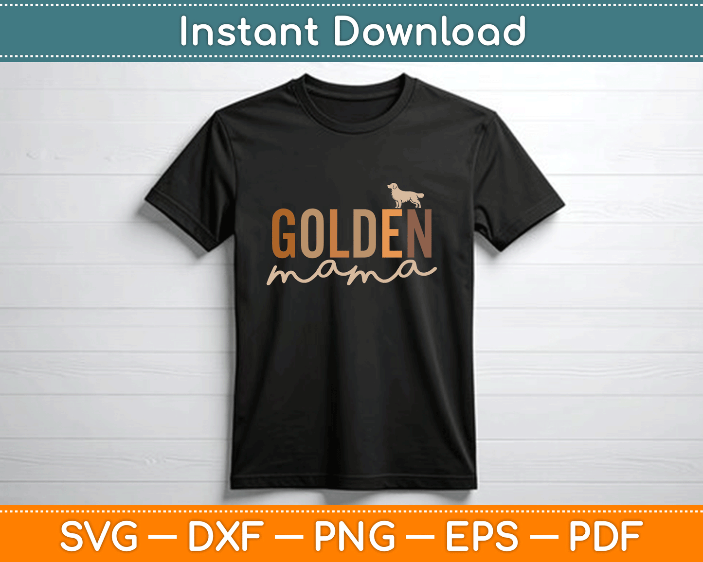 Lovelypod Golden Retriever Lover Gifts Dog Mama SVG Cutting File