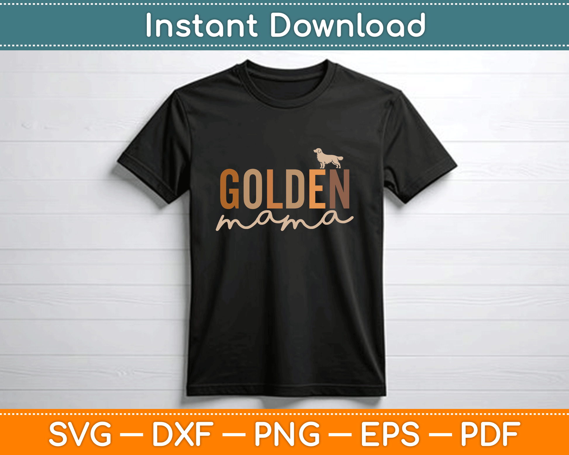 Lovelypod Golden Retriever Lover Gifts Dog Mama SVG Cutting File