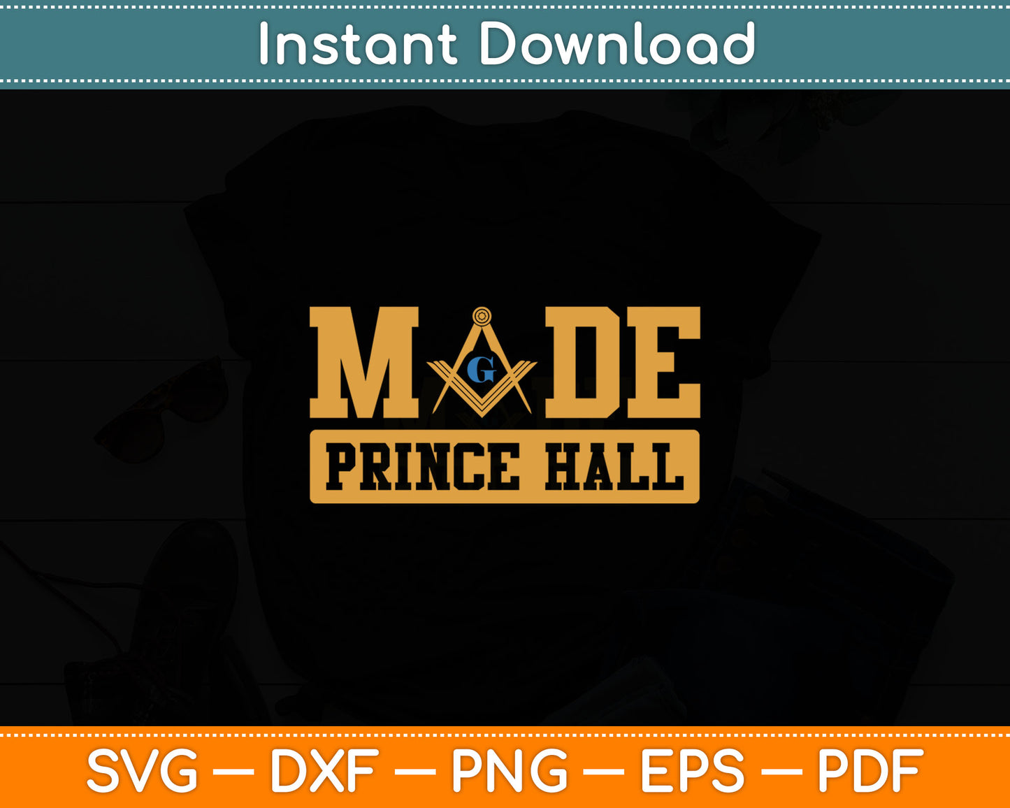 Made PHA Freemason Prince Hall Mason - Masonic Svg Digital Cutting File