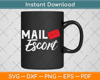 Mail Escort Postman Mail Carrier Post Office Worker Svg Digital Cutting File