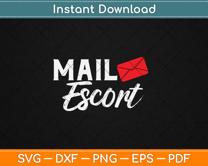 Mail Escort Postman Mail Carrier Post Office Worker Svg Digital Cutting File