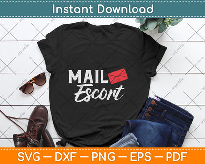 Mail Escort Postman Mail Carrier Post Office Worker Svg Digital Cutting File
