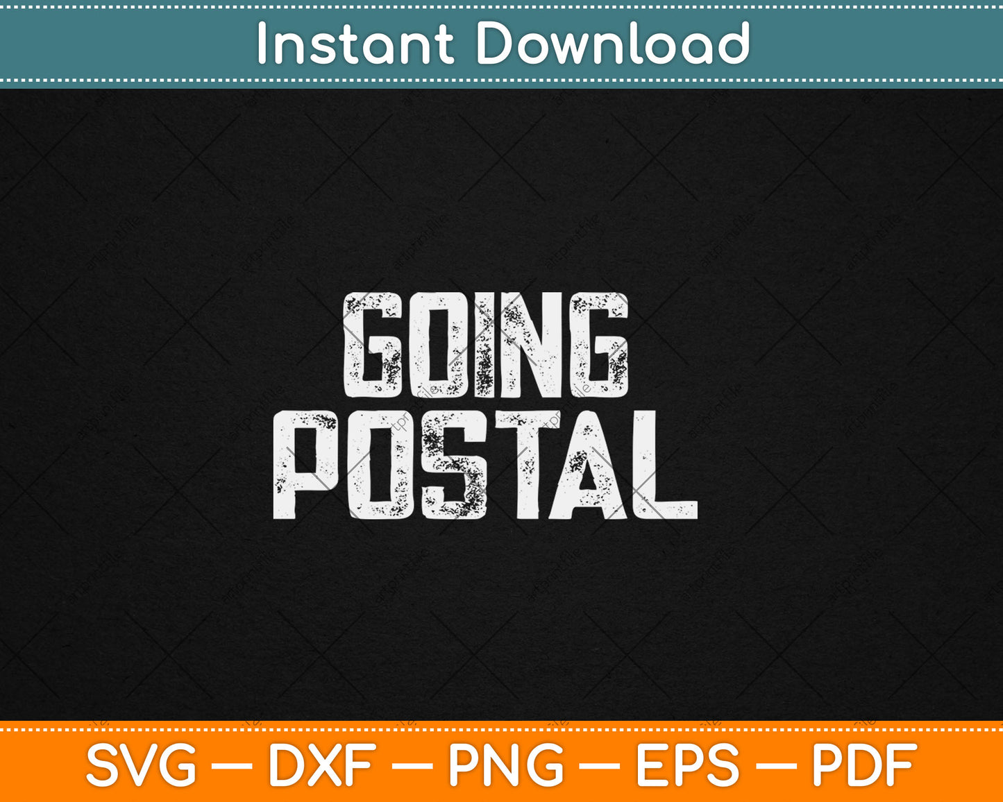 Mailman Going Postal Funny Post Office Svg Digital Cutting File
