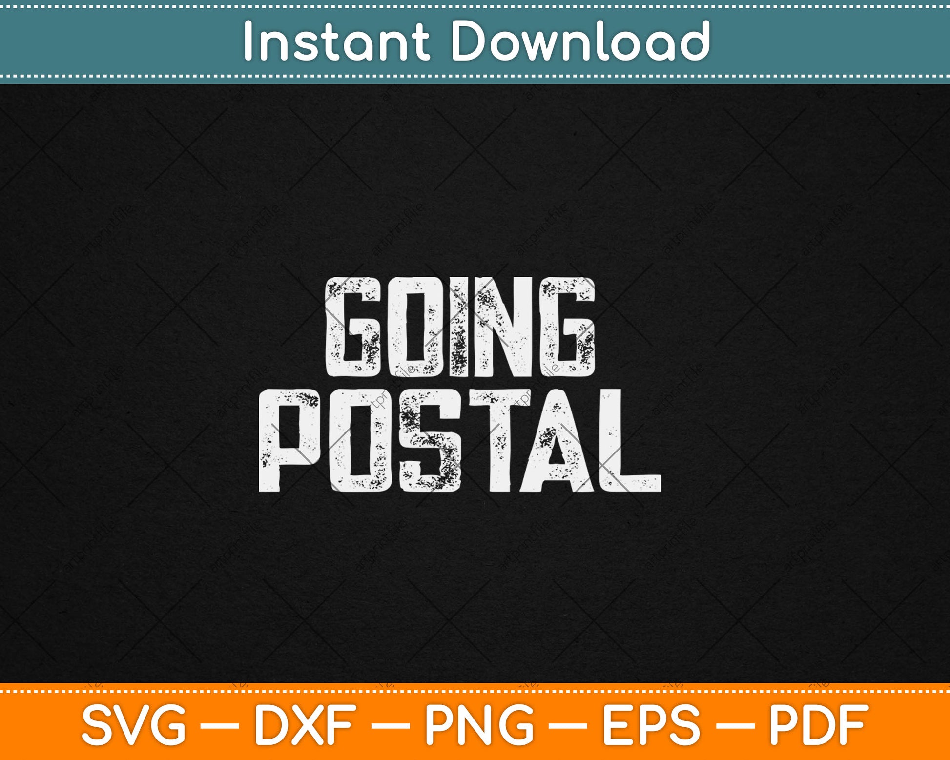 Mailman Going Postal Funny Post Office Svg Digital Cutting File