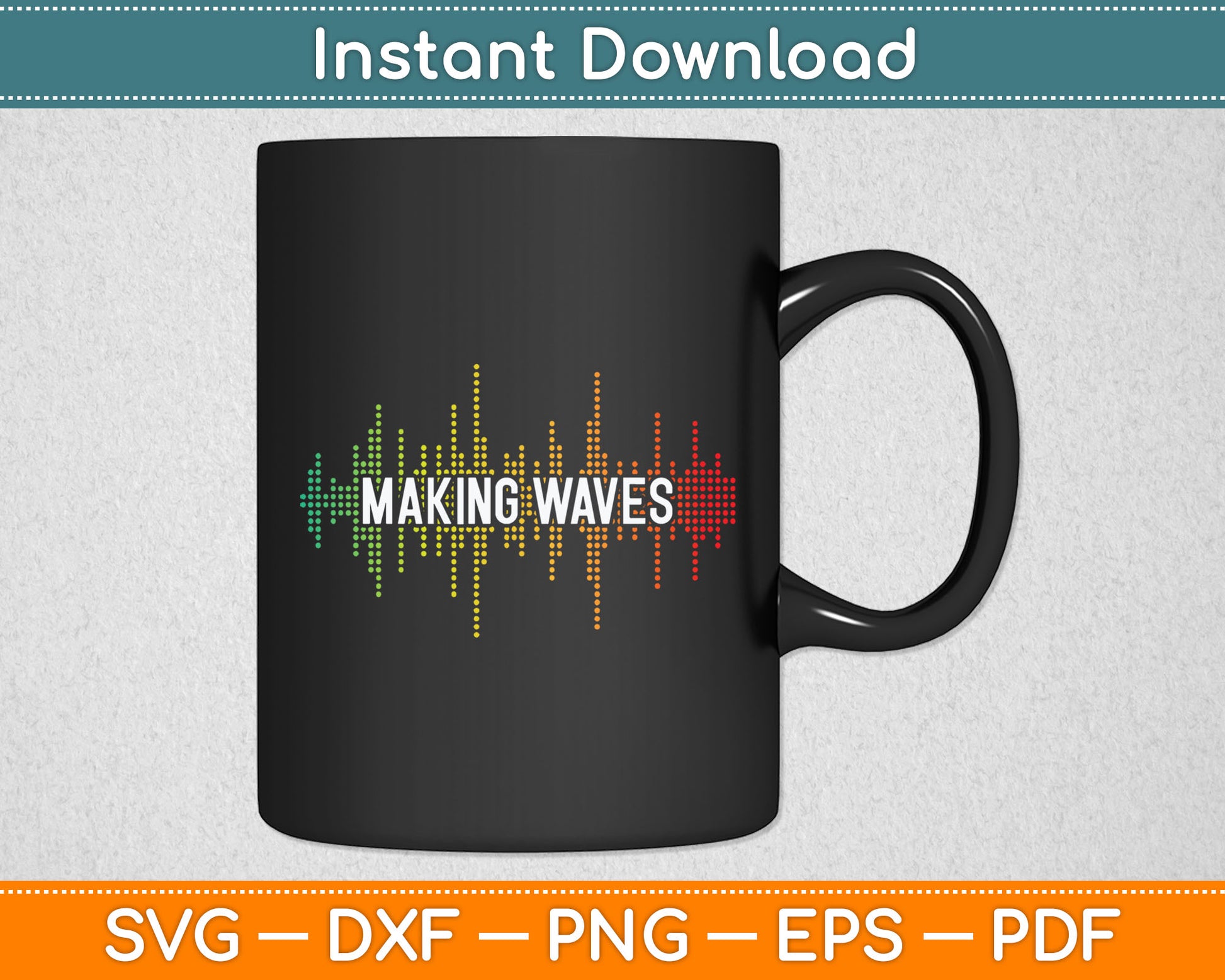 Making Waves Cool Music Producer Svg Digital Cutting File