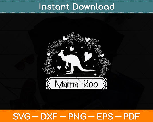 Mama Roo Kangaroo Lover Svg Png Dxf Digital Cutting File