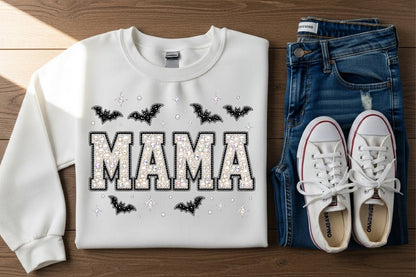 Mama Halloween Rhinestone PNG