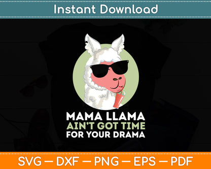 Mama Llama Alpaca Funny Svg Digital Cutting File