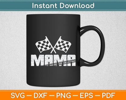 Mama Pit Crew Family Racing Birthday Race Car Svg Digital Cutting File