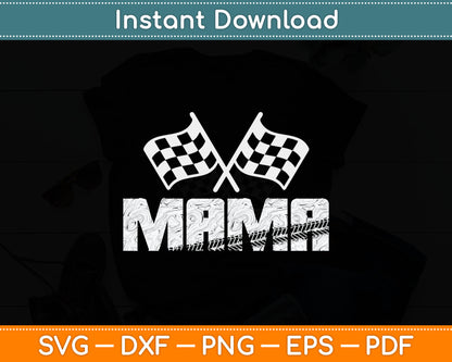 Mama Pit Crew Family Racing Birthday Race Car Svg Digital Cutting File