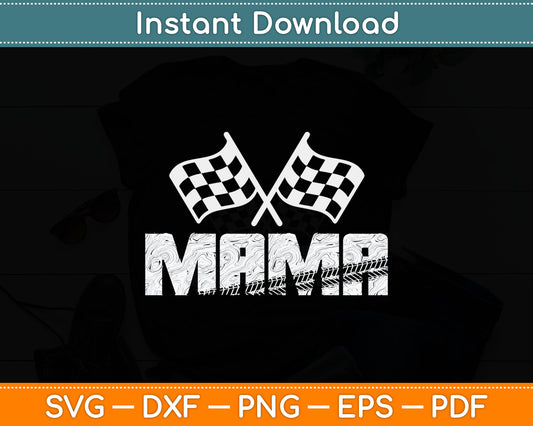 Mama Pit Crew Family Racing Birthday Race Car Svg Digital Cutting File