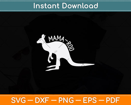Mama Roo Kangaroo Lover Svg Png Dxf Digital Cutting File