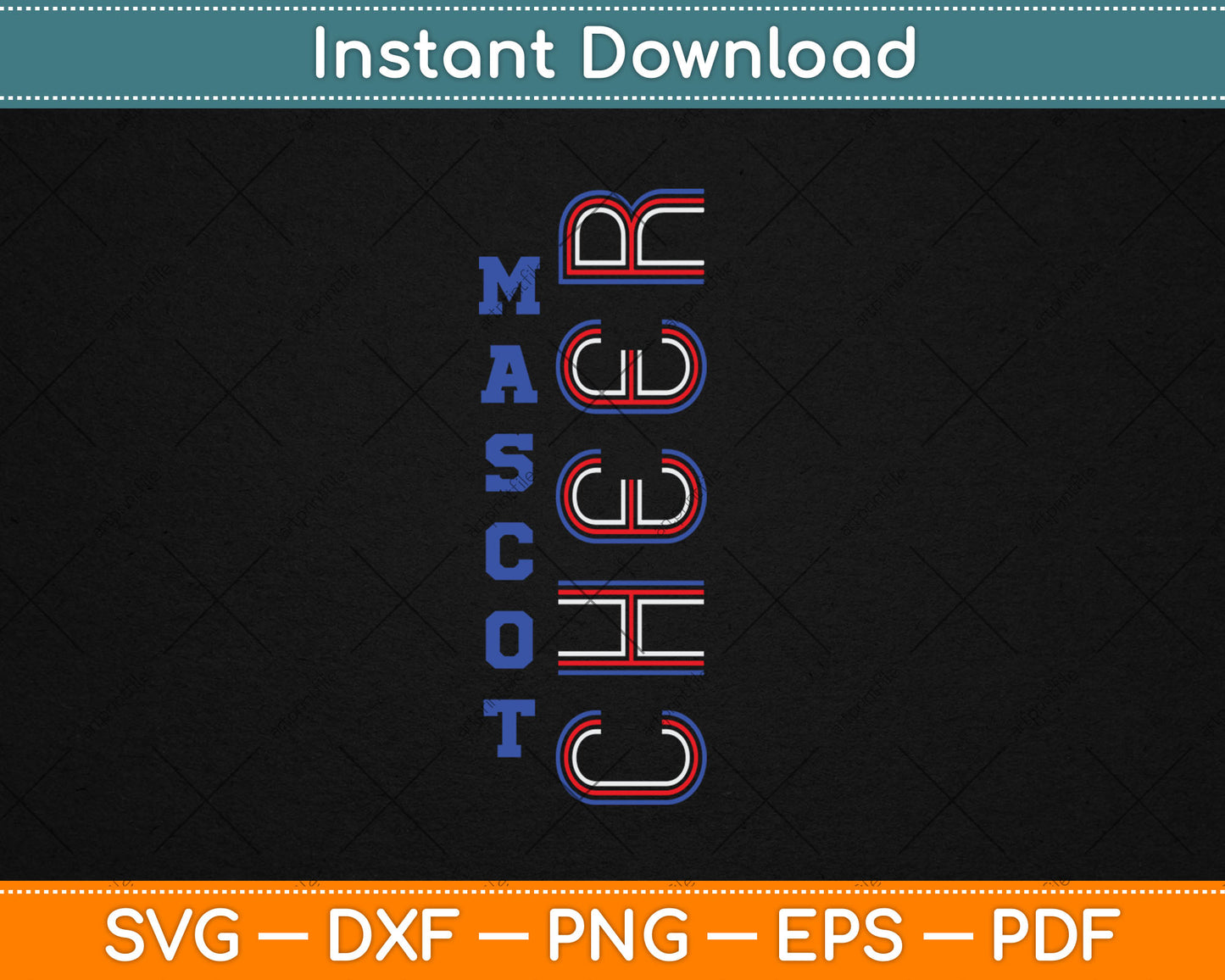 Mascot Cheer Retro-inspired Svg Digital Cutting File