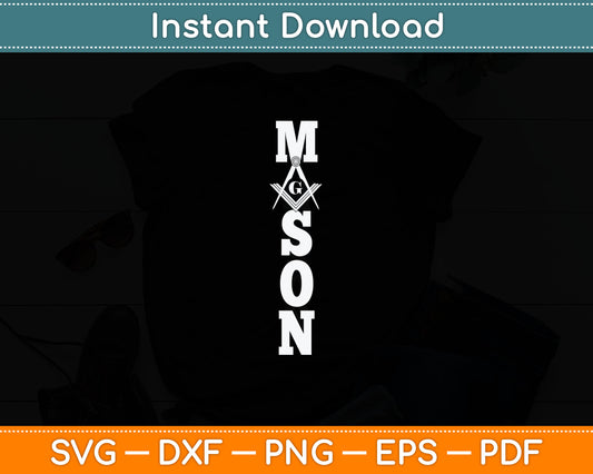 Mason Square & Compass Masonic Symbol Freemason Shriner Svg Digital Cutting File