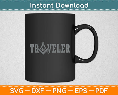 Mason Traveler Freemason Svg Digital Cutting File