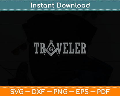 Mason Traveler Freemason Svg Digital Cutting File