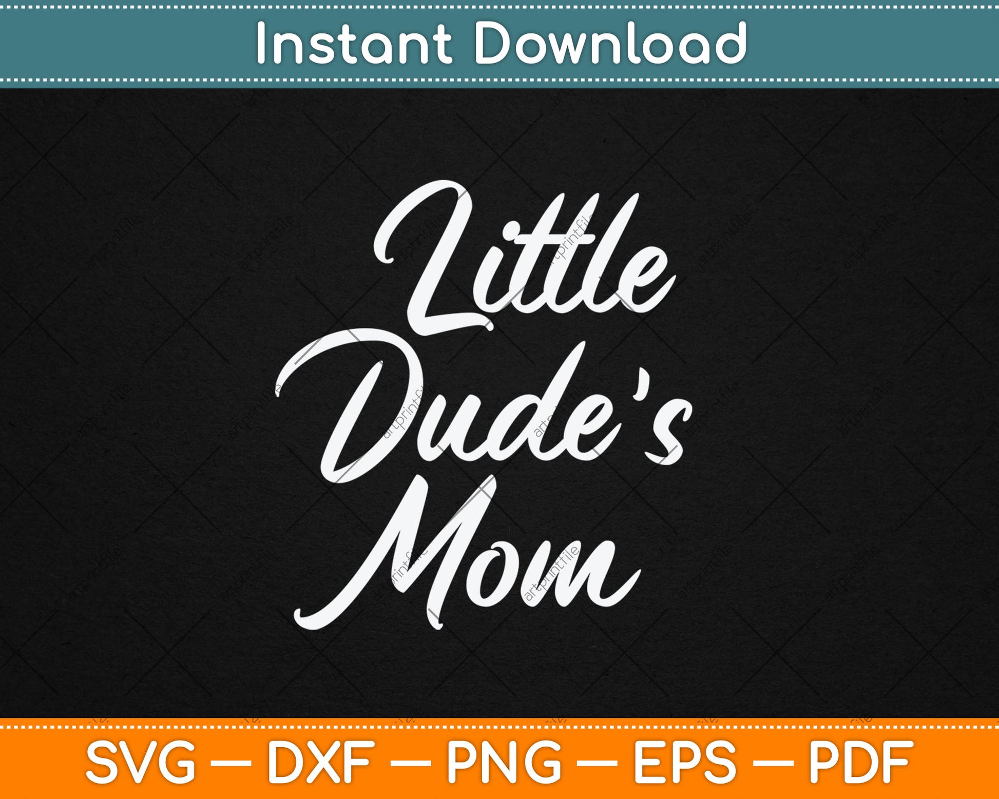 Matching Mom & Son Gifts for Mother's Day Little Dude's Mom Svg Digital Cutting File